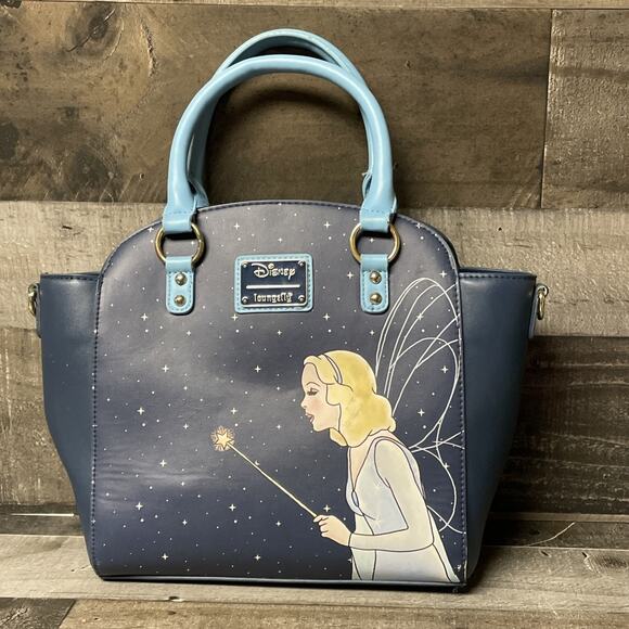 Loungefly Handbags - Loungefly Disney Pinocchio Blue Fairy Crossbody Bag No Strap Preowned